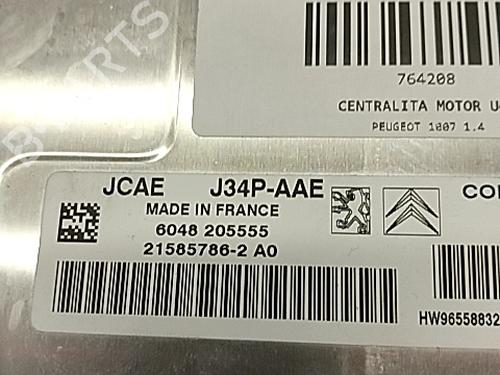 Engine control unit (ECU) PEUGEOT 1007 (KM_) 1.4 | BP29992788M57 