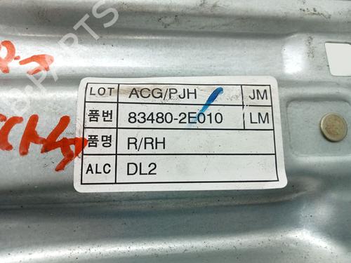 Rear right window mechanism HYUNDAI TUCSON (JM) 2.0 CRDi | BP27557115C25 