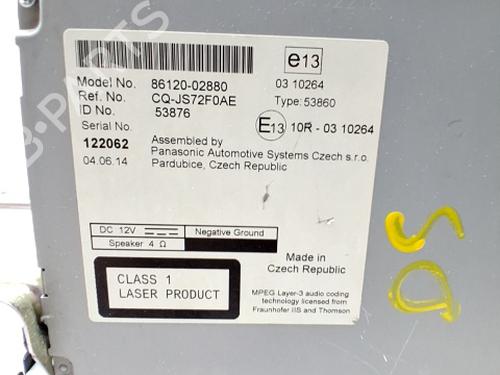 Radio TOYOTA AURIS (_E18_) 1.4 D-4D (NDE180_, NDE180R) | BP29992767E6