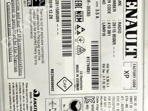 Radio RENAULT MEGANE IV Hatchback (B9A/M/N_) 1.3 TCe 140 (B9NB) | BP38418598E6 - Image 2