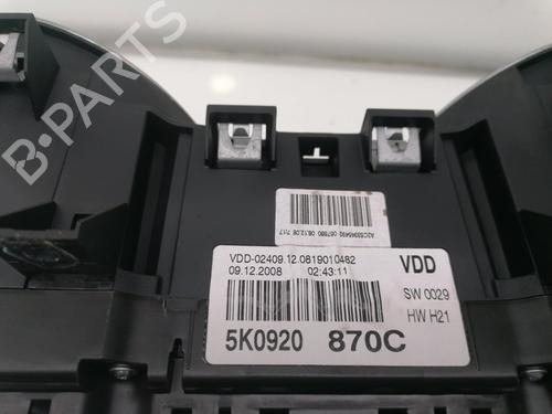 Instrument cluster VW GOLF VI (5K1) 2.0 TDI | BP25613761C47 