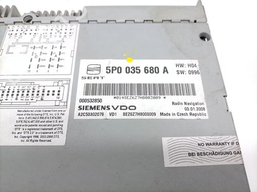 Radio SEAT ALTEA (5P1) 2.0 TDI | BP26315230E6 
