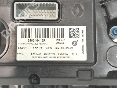 Display monitor RENAULT CAPTUR II (HF_) TCe 140 (HFN0) | BP25834365C48 