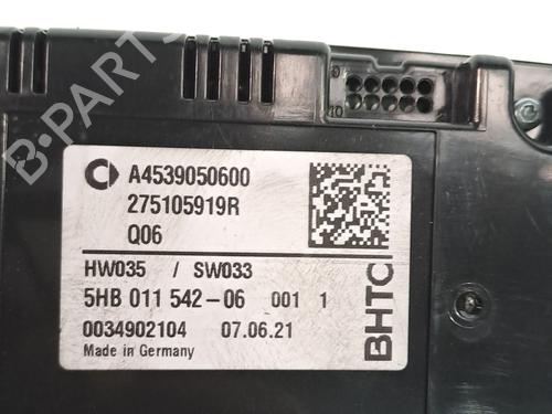 Airco bedieningspaneel SMART FORFOUR Hatchback (453) electric drive / EQ (453.091) | BP26381657I5 