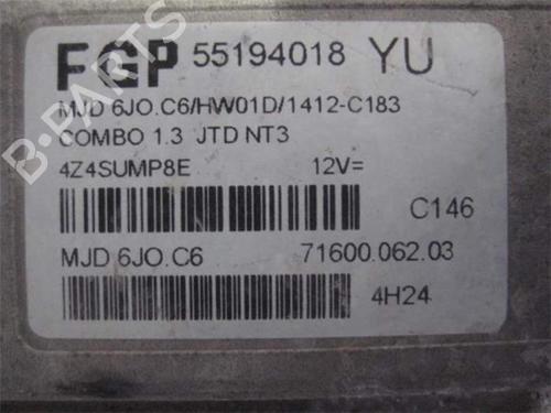 Engine control unit (ECU) OPEL COMBO Tour 1.3 CDTI 16V | BP25465774M57 