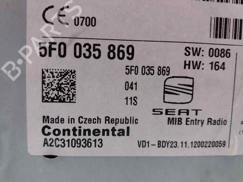 Radio SEAT LEON (5F1) 1.6 TDI | BP23650795E6 