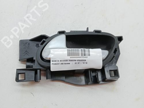 Used Rear left interior door handle PEUGEOT 208 I (CA_, CC_) 1.6 HDi / BlueHDi 75 (75 hp) 23346327