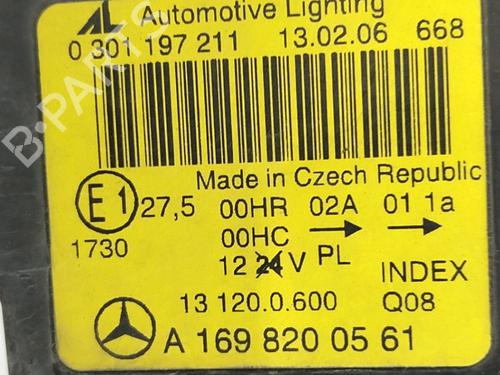 Left headlight MERCEDES-BENZ A-CLASS (W169) A 170 (169.032, 169.332) | BP36523865C28 - Image 2