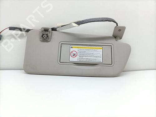 Used Right sun visor PEUGEOT 3008 I MPV (0U_) 1.6 HDi (109 hp) 26538248