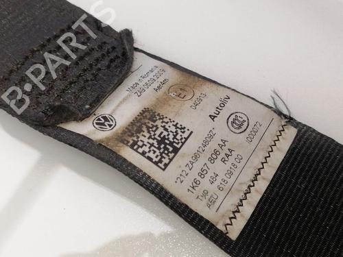 Used Rear right seatbelt VW GOLF VI (5K1) 1.4 (80 hp) 25593662