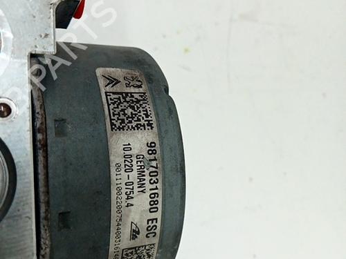 Used ABS pump PEUGEOT 208 I (CA_, CC_) 1.6 HDi / BlueHDi 75 (75 hp) 29556280