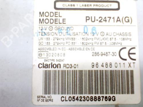 Used Radio Radio CITROËN C3 I (FC_, FN_) 1.4 HDi (68 hp) 33764335 33764335