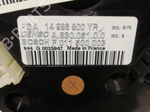 Climate control PEUGEOT 807 (EB_) 2.2 HDi | BP25460084I5 