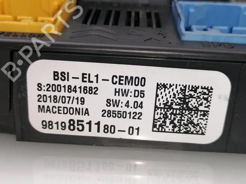 Fuse box CITROËN C3 III (SX) 1.6 BlueHDi 75 | BP23385164E1