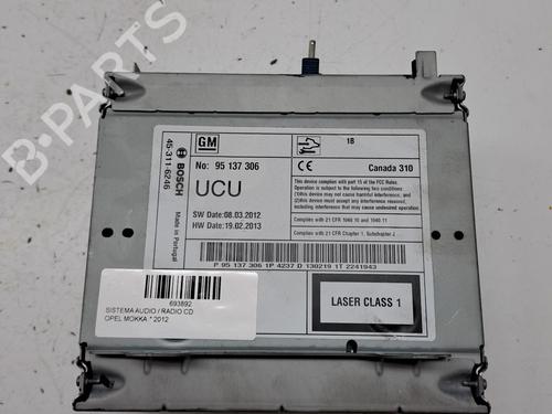 Used Radio OPEL MOKKA / MOKKA X (J13) 1.7 CDTI (_76) (131 hp) 27462137