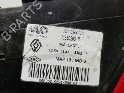 Right taillight RENAULT CLIO IV (BH_) 1.5 dCi 90 | BP25465055C35 