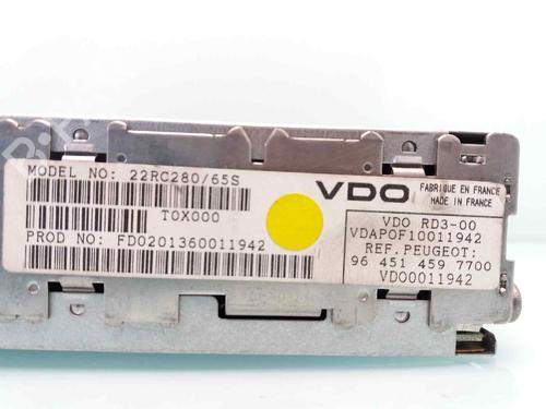 Bilradio PEUGEOT 206 Hatchback (2A/C) 1.6 16V | BP23650830E6 