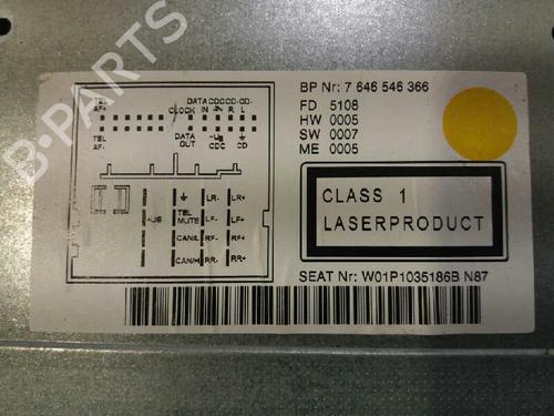 Radio SEAT LEON (1P1) 1.9 TDI | BP25346649E6 