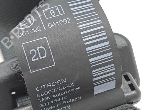 Rear right seatbelt CITROËN C4 CACTUS 1.2 THP 110 | BP24659196I28 