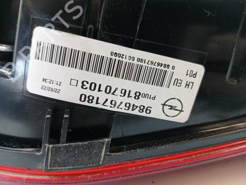 Left tailgate light OPEL GRANDLAND / GRANDLAND X (A18, P1UO) 1.2 (75) | BP23341560C79 