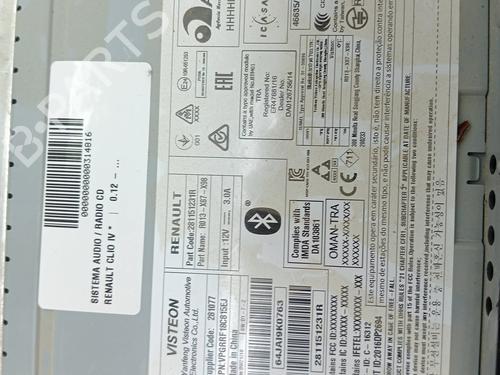 Radio RENAULT CLIO IV (BH_) 1.5 dCi 75 | BP23341664E6 