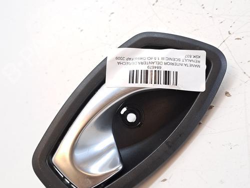 Used Front right interior door handle RENAULT MEGANE II Saloon (LM0/1_) 1.5 dCi (LM0F, LM0T, LM2B) (82 hp) 28037289