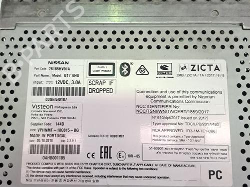 Radio NISSAN QASHQAI II SUV (J11, J11_) 1.6 dCi ALL MODE 4x4-i | BP28108400E6 