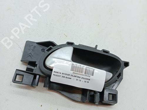 Used Front left interior door handle PEUGEOT 208 I (CA_, CC_) 1.6 HDi / BlueHDi 75 (75 hp) 23346325