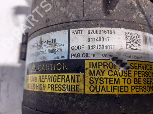 AC compressor RENAULT MEGANE II (BM0/1_, CM0/1_) 1.5 dCi (BM0F, BM0T, BM2B, CM0F, CM0T) | BP25934670M34