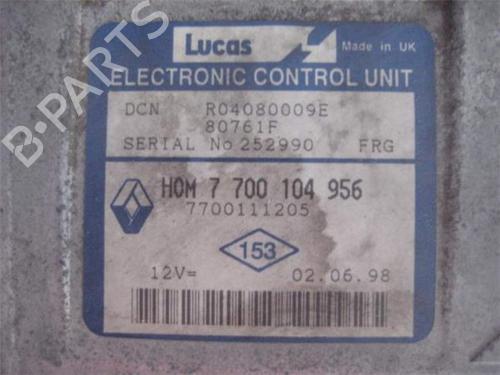 Engine control unit (ECU) RENAULT CLIO II (BB_, CB_) 1.9 D (B/CB0E, BB0J) | BP25465580M57 