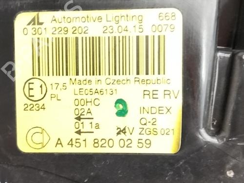 Right headlight SMART FORTWO Coupe (451) electric drive (451.390, 451.391) | BP38418492C29 - Image 3