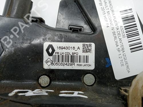 Front left lock RENAULT MEGANE IV Hatchback (B9A/M/N_) 1.2 TCe 130 (B9MR) | BP23353951C98 