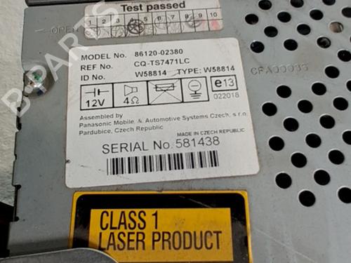 Bilradio TOYOTA COROLLA (_E12_) 1.6 VVT-i (ZZE121_, ZZE121R) (110 hp) 29558248