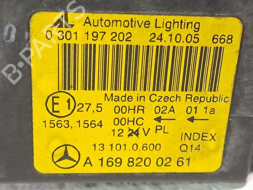 Right headlight MERCEDES-BENZ A-CLASS (W169) A 180 CDI (169.007, 169.307) | BP24466753C29 