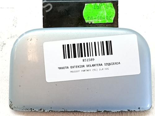 Used Front left exterior door handle Front left exterior door handle PEUGEOT PARTNER Box Body/MPV (5_, G_) 2.0 HDi (90 hp) 33765185 33765185