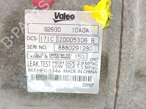 AC compressor NISSAN X-TRAIL II (T31) 2.0 dCi 4x4 | BP25613077M34 