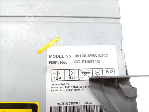 Radio HONDA CR-V III (RE_) 2.4 i-VTEC 4WD (RE7) | BP27252756E6 