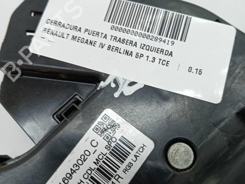 Rear left lock RENAULT MEGANE IV Hatchback (B9A/M/N_) 1.3 TCe 160 (B9NC) | BP23350528C100 