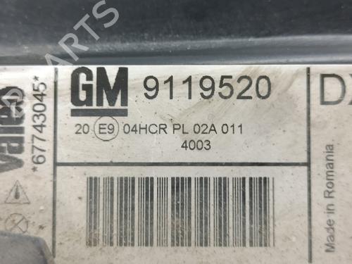 Right headlight OPEL VECTRA B (J96) 2.2 i 16V (F19) | BP25988958C29 