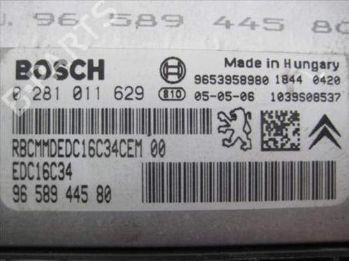 Engine control unit (ECU) PEUGEOT 307 SW (3H) 1.6 HDI 110 | BP25457440M57