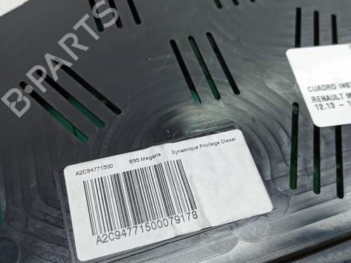 Instrument cluster RENAULT MEGANE III Hatchback (BZ0/1_, B3_) 1.5 dCi (BZ1G, BZ1W, BZ0R) | BP23350565C47 