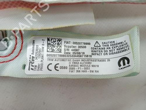 Right curtain airbag FIAT TIPO Hatchback (356_, 357_) 1.4 (356HXF1B) | BP23358635C12 