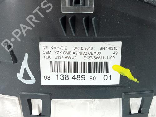 Instrument cluster PEUGEOT 2008 I (CU_) 1.6 BlueHDi 100 | BP27461368C47 