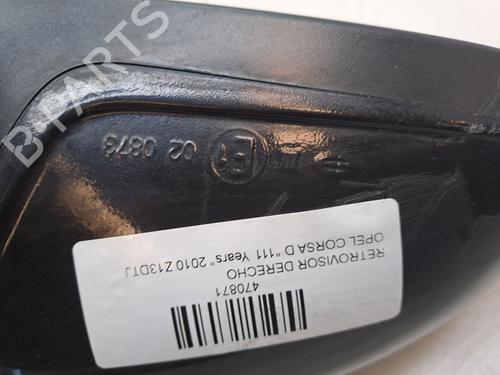 Right mirror OPEL CORSA D (S07) 1.3 CDTI (L08, L68) | BP23361987C27 
