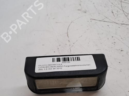 Used Licence plate light CITROËN BERLINGO Box Body/MPV (B9) 1.6 HDi / BlueHDi 75 (75 hp) 27668510
