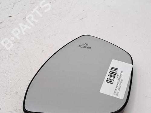 Used Right mirror glass OPEL CORSA F (P2JO) 1.2 MHEV (101 hp) 27668702