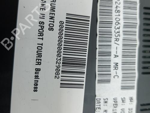 Instrument cluster RENAULT MEGANE IV Hatchback (B9A/M/N_) 1.5 dCi 110 (B9A3) | BP23343482C47 