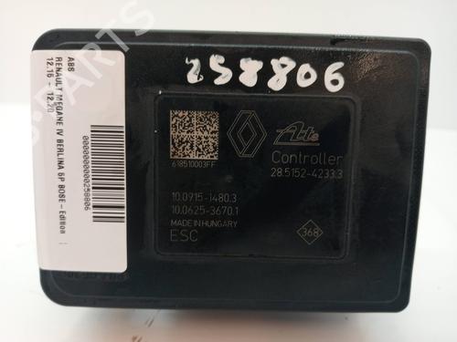 Módulo de ABS RENAULT MEGANE IV Hatchback (B9A/M/N_) 1.2 TCe 130 (B9MR) (130 hp) 25456779