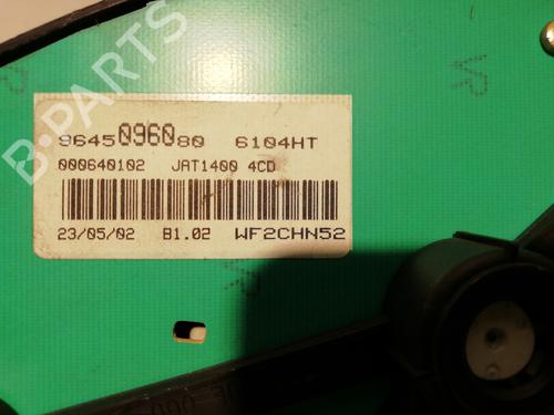 Instrument cluster PEUGEOT 206 Hatchback (2A/C) 1.4 HDi eco 70 | BP25915600C47 