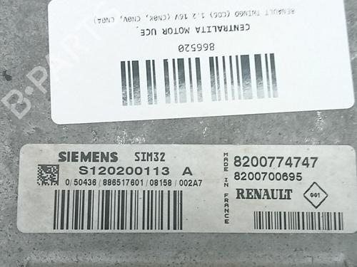 Engine control unit (ECU) RENAULT TWINGO II (CN0_) 1.2 16V (CN0K, CN0V, CN0A) | BP37223766M57 - Image 2